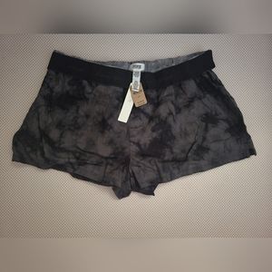 PINK by Victoria Secrets black tie dye sleep shorts